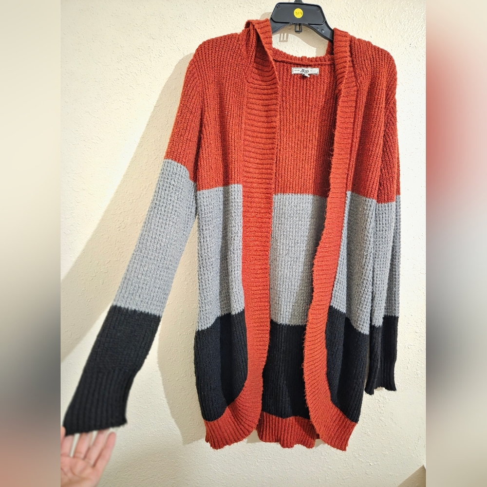 Multicolor Open Front Cardigan - Picture 13 of 13